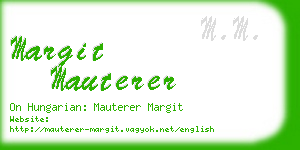 margit mauterer business card